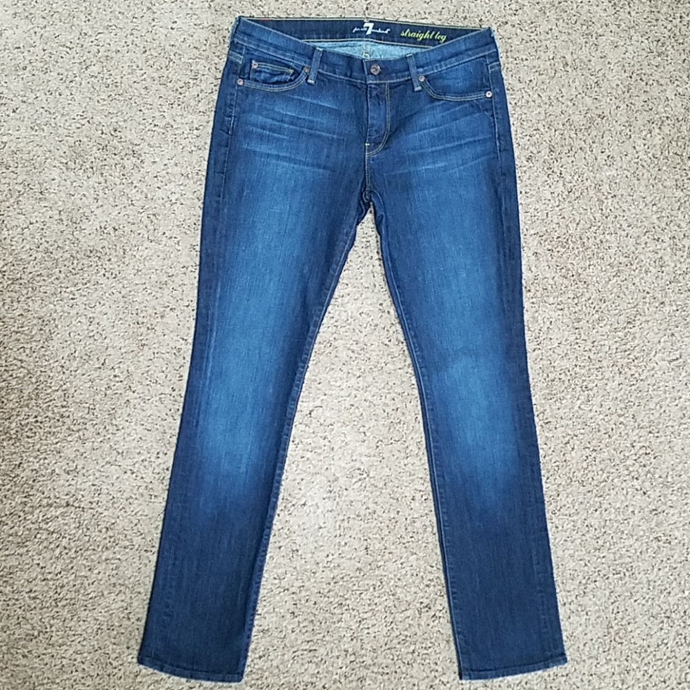 7 For All Mankind Straight Jeans - 30 x 33